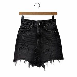 PILCRO BLACK SKIRT WOMEN'S SIZE 0 ANTHROPOLOGIE